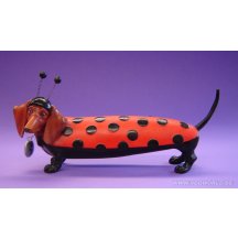 Hot Diggity Dot Teckel Dachshund Dog Statue