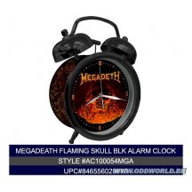 Megadeth Flaming Skull Wekker