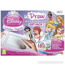 Disney princess + uDraw studio + uDraw game tablet Nintento Wii Game