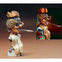 Salvador Dali Picasso Portrait Statue