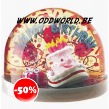 Birthday Snowglobe Schneekugel Waterglobe