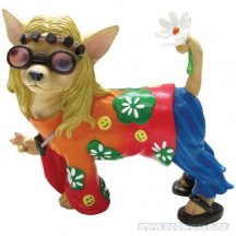 Aye Chihuahua Flower Child Hond Beeld
