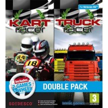 Kart & truck racer + wheel Nintento Wii Game