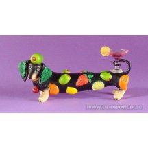 Hot Diggity Cocktail Weenie Tekkel Hond Beeld