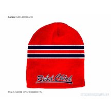 Rebel Chick Red Navy Beanie