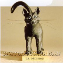 Zwarte Kat Le Chat Domestique De Keuze Beeld
