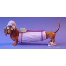 Hot Diggity Dogs Spa Dashond Teckel Hond Beeld
