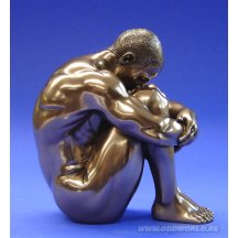 Body Talk Man Zittend Beeld