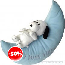 Snoopy Zachte Plush Blauw