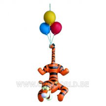 Winnie The Pooh Teigetje Aan Balonnen Beeld