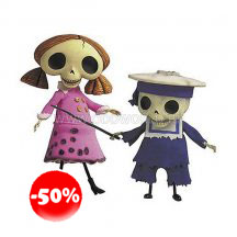 Corpse Bride Skeleton Boy And Girl Tim Burton Pvc Statue Box Set