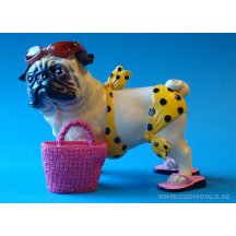 Pugnacious Bikini Mopshond Hond Beeld